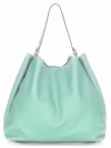 Bőr táska shopper bag Vittoria Gotti menta V230