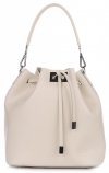 Bőr táska shopper bag Vittoria Gotti bézs 8224