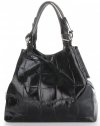 Bőr táska shopper bag Vittoria Gotti fekete V692754