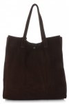 Bőr táska shopper bag Vittoria Gotti csokoládé V205454