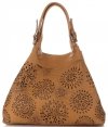 Bőr táska shopper bag Vittoria Gotti vörös V8913