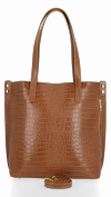 Bőr táska shopper bag Vittoria Gotti vörös VG803