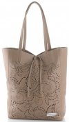Bőr táska shopper bag Vittoria Gotti földszínű V299F