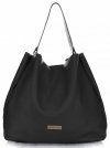 Bőr táska shopper bag Vittoria Gotti fekete V230