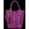 Bőr táska shopper bag Vittoria Gotti ibolya B22