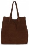 Bőr táska shopper bag Vittoria Gotti barna V205454