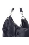 Bőr táska shopper bag Vittoria Gotti tengerkék V8420