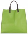 Bőr táska univerzális Genuine Leather zöld 691756