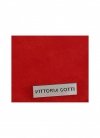 Bőr táska shopper bag Vittoria Gotti piros V501