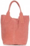 Bőr táska shopper bag Vittoria Gotti csokoládé V5190