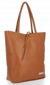 Bőr táska shopper bag Vittoria Gotti vörös V21E