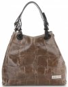Bőr táska shopper bag Vittoria Gotti földszínű V692754