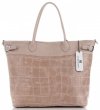 Bőr táska shopper bag Vittoria Gotti púderrózsaszín V691622