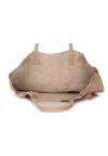 Bőr táska shopper bag Genuine Leather púderrózsaszín 1158
