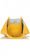 Bőr táska shopper bag Vittoria Gotti bézs V577