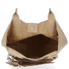 Bőr táska shopper bag Vittoria Gotti bézs B22