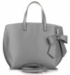Bőr táska shopper bag Vittoria Gotti szürke V6D BIGsz