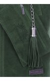 Bőr táska shopper bag Vittoria Gotti palackzöld V5190