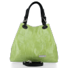 Bőr táska shopper bag Vittoria Gotti világoszöld V692754jziel2