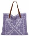 Olasz Shopper Táska Divatos Mintákkal 5887 Világoslila