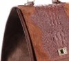 Bőr táska kuffer Genuine Leather barna 295