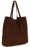 Bőr táska shopper bag Vittoria Gotti barna V205454