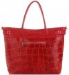 Bőr táska shopper bag Vittoria Gotti piros V691622