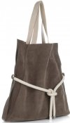 Bőr táska shopper bag Vittoria Gotti földszínű V26A