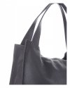 Bőr táska shopper bag Vittoria Gotti szürke V2