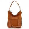Bőr táska shopper bag Roberto Ricci vörös 19141