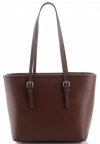 Bőr táska klasszikus Genuine Leather barna 3303