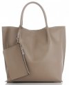 Bőr táska shopper bag Vittoria Gotti földszínű V355