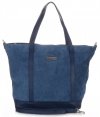 Bőr táska shopper bag Vittoria Gotti jeans V2939