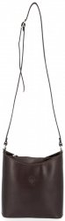 Bőr táska levéltáska Genuine Leather csokoládé 6001