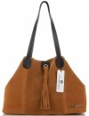 Bőr táska shopper bag Vittoria Gotti vörös V3076