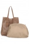 Bőr táska shopper bag Vera Pelle földszínű 205454