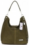 Bőr táska shopper bag Vittoria Gotti zöld V80051