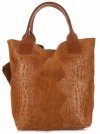 Bőr táska shopper bag Vittoria Gotti vörös V877
