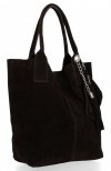 Bőr táska shopper bag Genuine Leather csokoládé 801