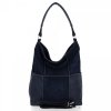 Bőr táska shopper bag Roberto Ricci tengerkék 19141