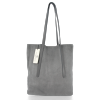 Bőr táska shopper bag Vittoria Gotti szürke V6590C