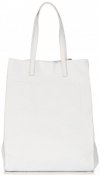 Bőr táska shopper bag Vittoria Gotti fehér V8622