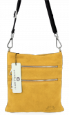 Bőr táska univerzális Vittoria Gotti mustár B18