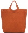 Bőr táska shopper bag Vera Pelle narancs A19