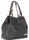 Bőr táska shopper bag Vittoria Gotti szürke V80049