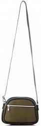 Bőr táska levéltáska Genuine Leather khaki 5100