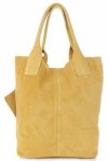 Bőr táska shopper bag Genuine Leather sárga 801