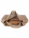 Bőr táska shopper bag Vittoria Gotti sötét bézs V230