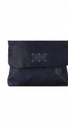 Bőr táska levéltáska Genuine Leather tengerkék L5127