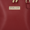 Bőr táska levéltáska Vittoria Gotti bordó V2373